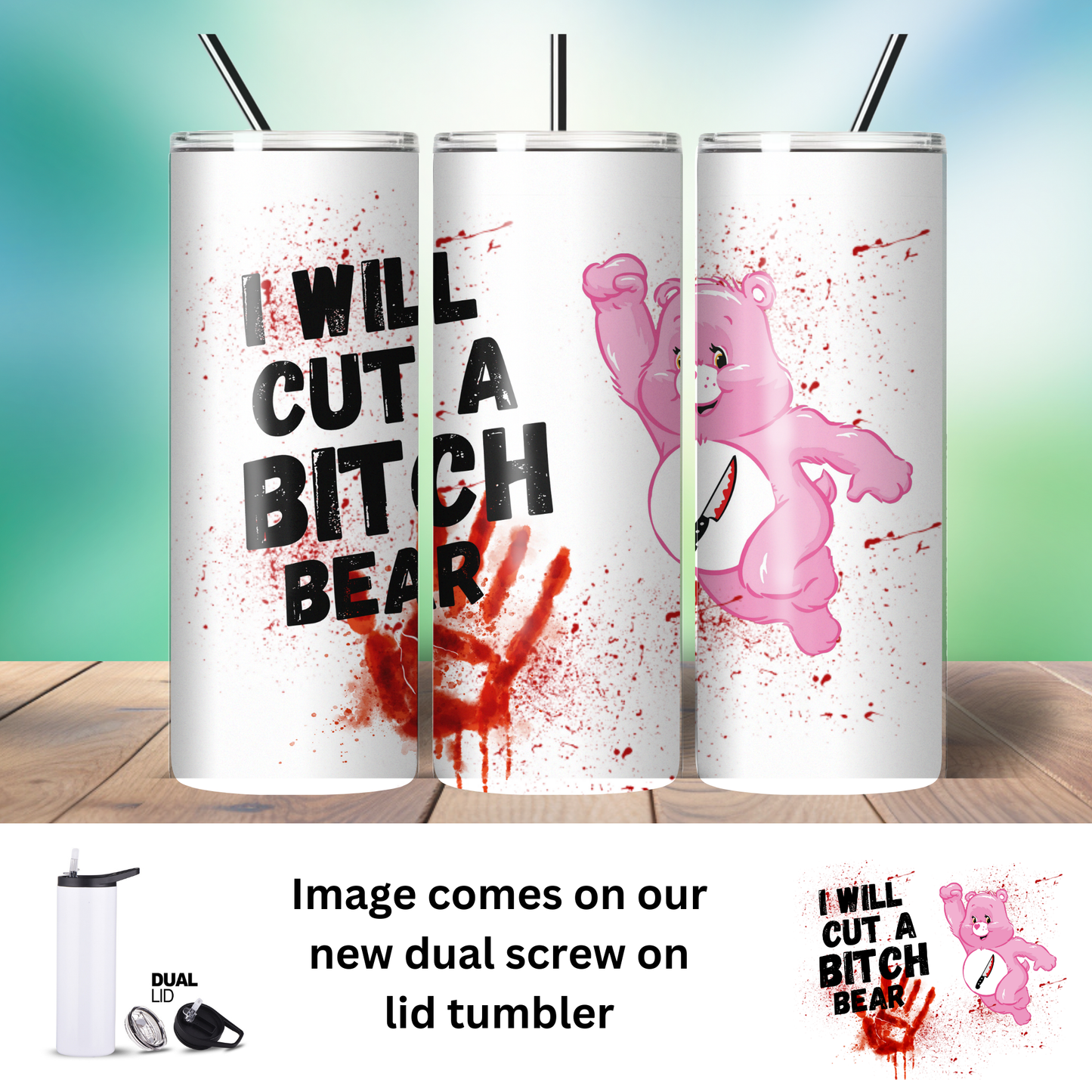 Tumbler | Sarcasm | SwearBear Cut a Bitch