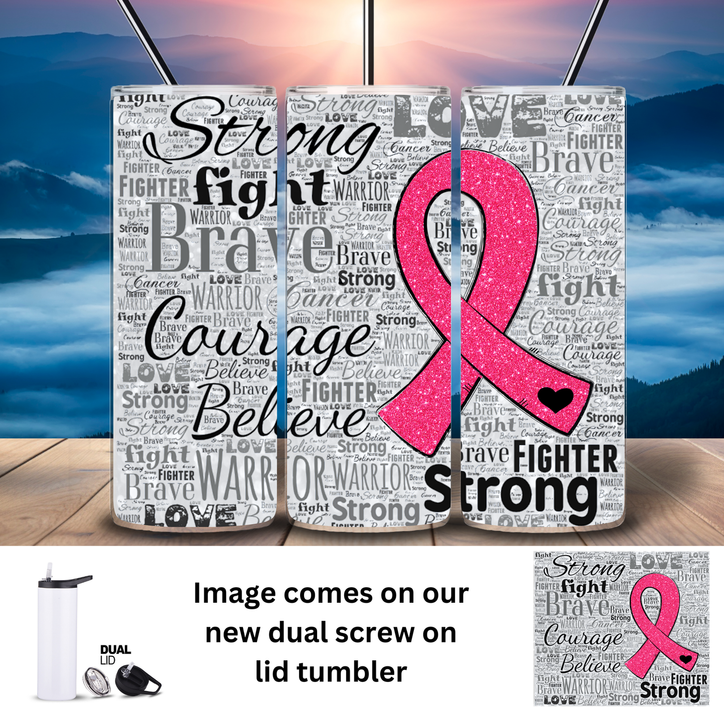 Tumbler | Inspo | Cancer Brave