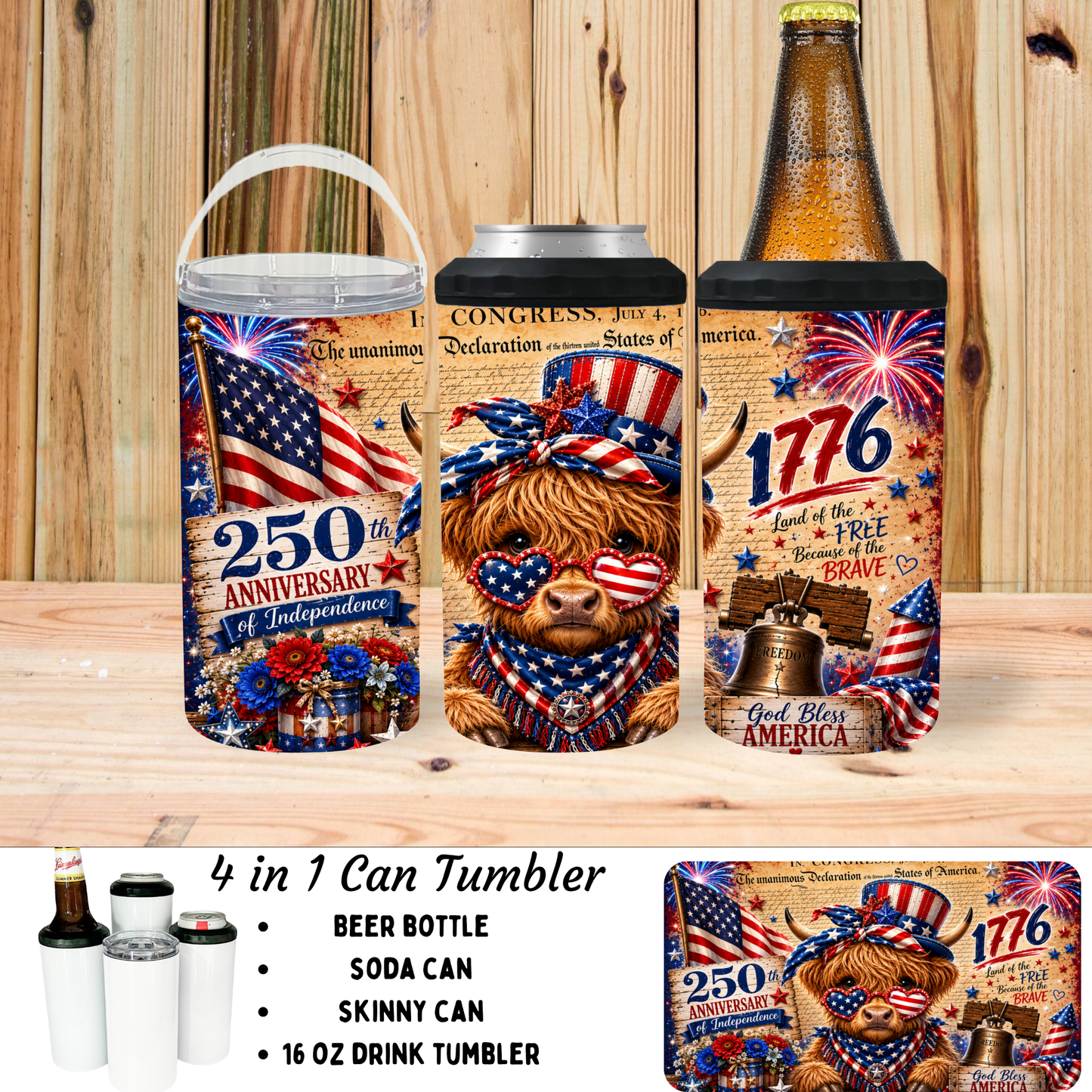 Koozie | 250th Birthday USA