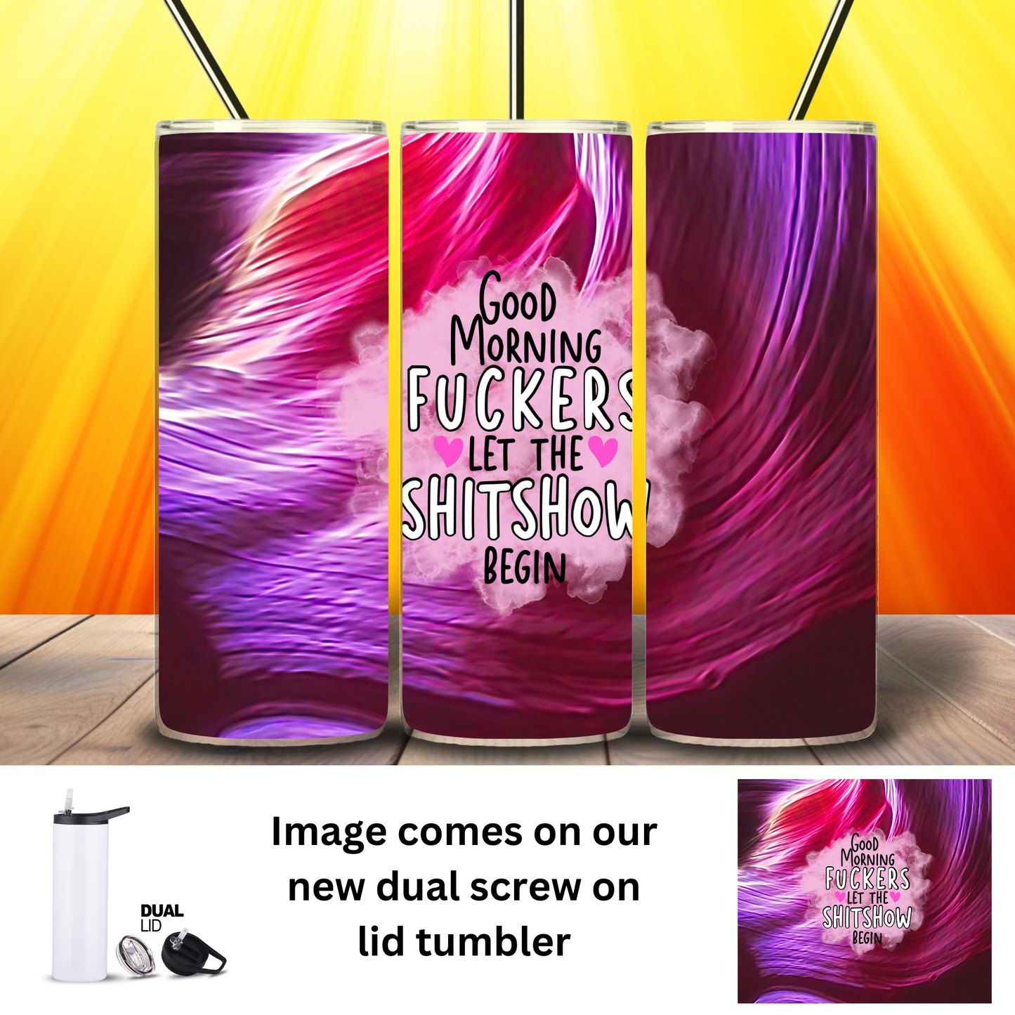 Tumbler | Sarcasm | Shitshow Pink