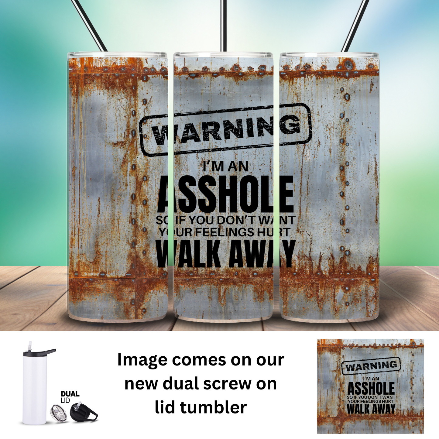 Tumbler | Sarcasm | Warning Asshole