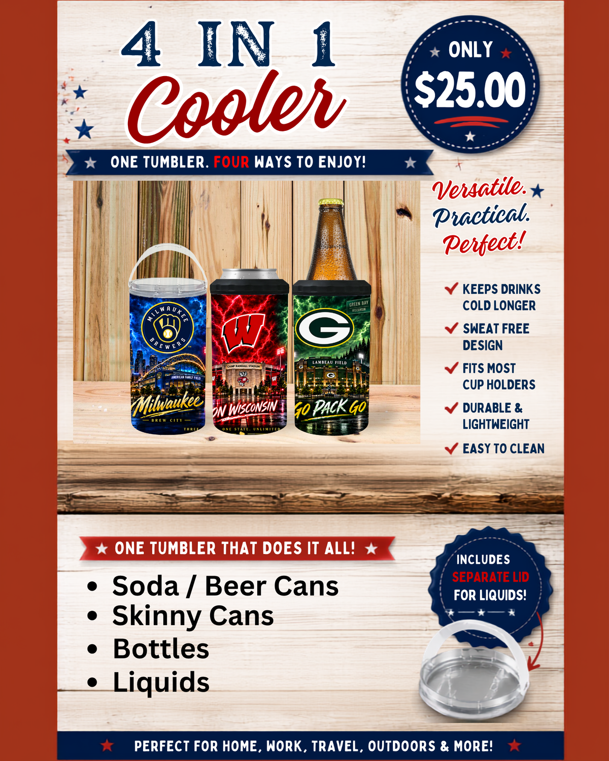 Speaker Koozie | Brewer Badger Packer