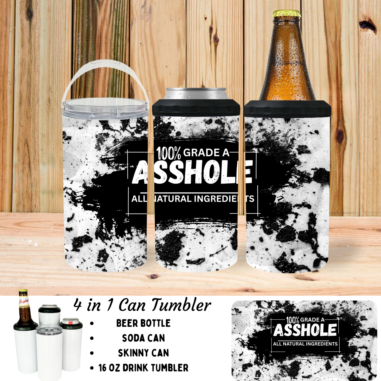Koozie | 100% ASSHOLE