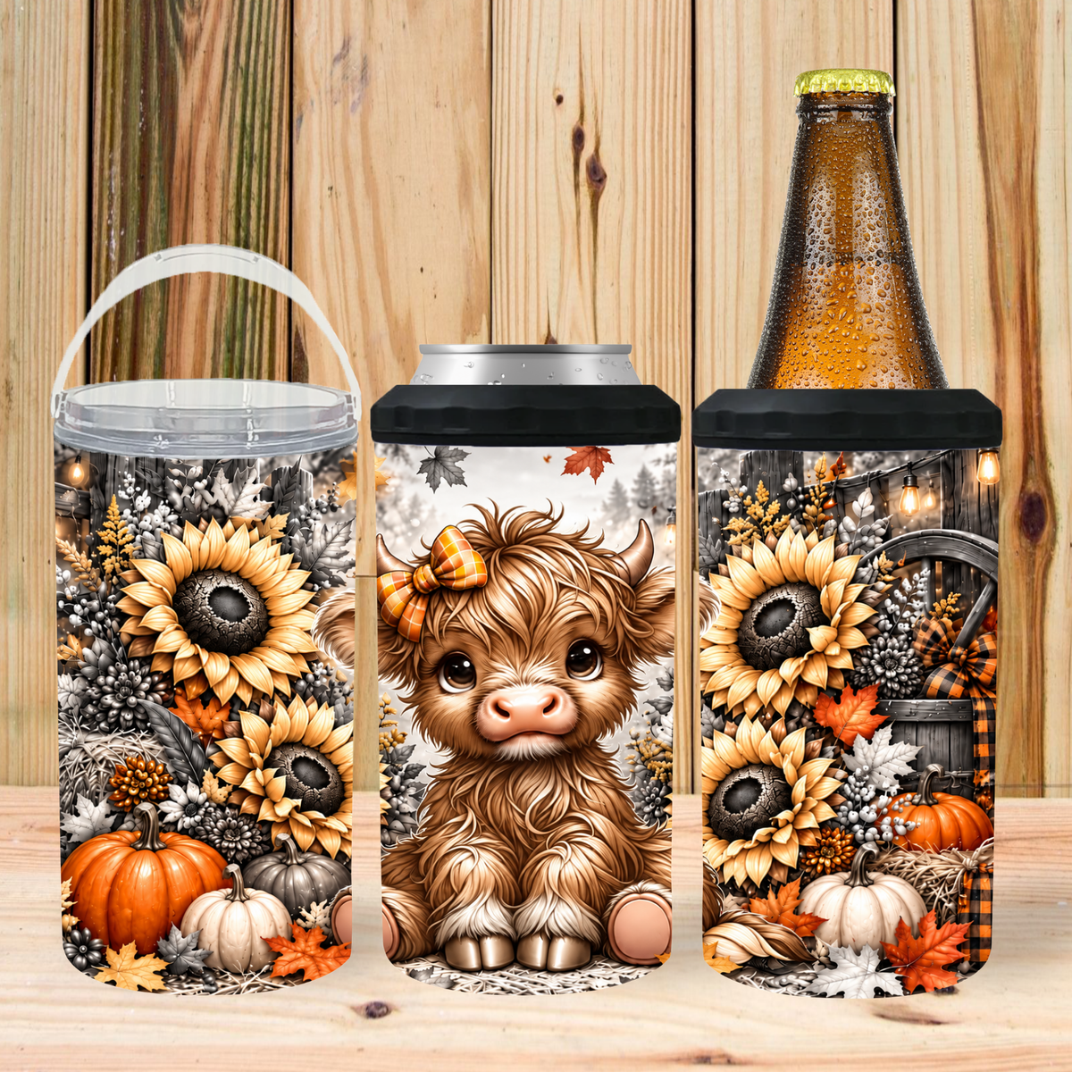 Koozie | Highland Cow Light