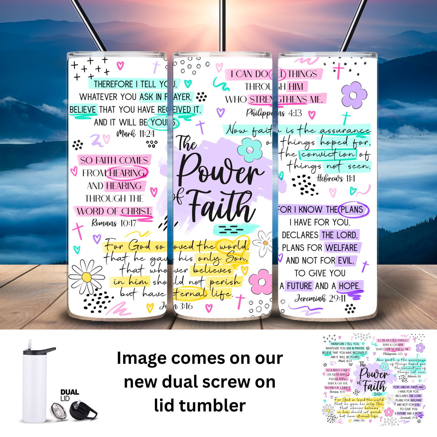 Tumbler | Inspo | Faith Power
