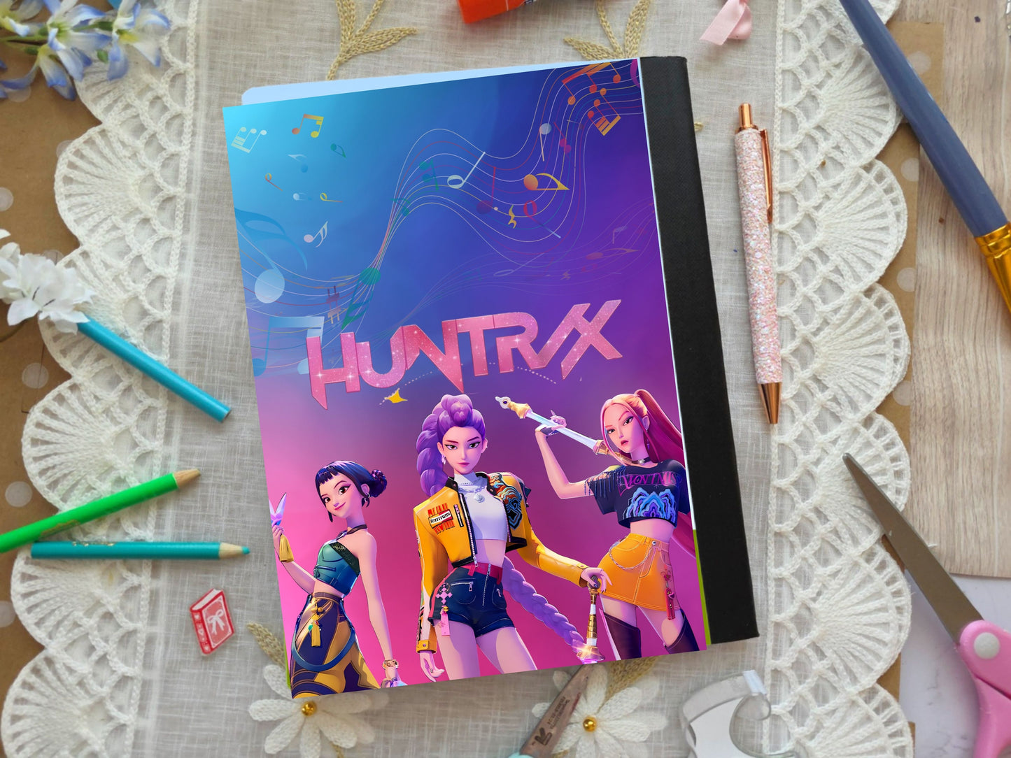 Huntrix Themed Composition Notebook