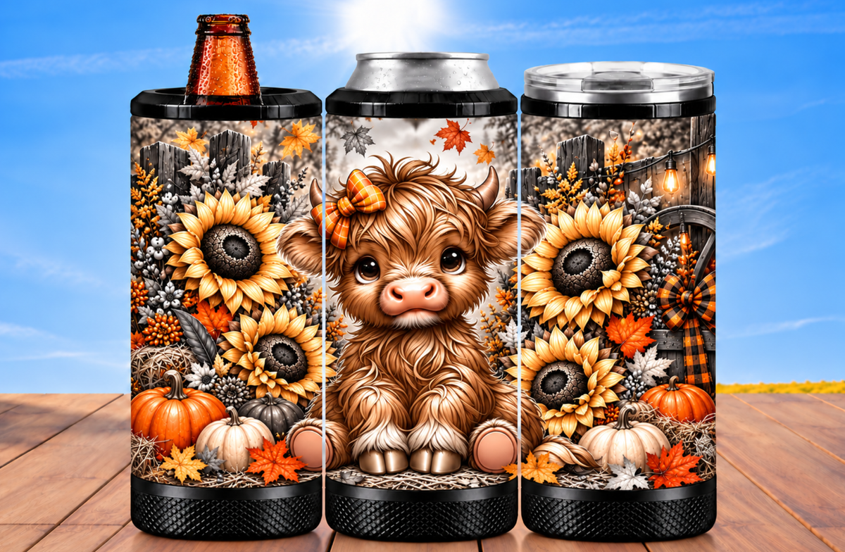 4 in 1 Speaker | Highland Cow Light