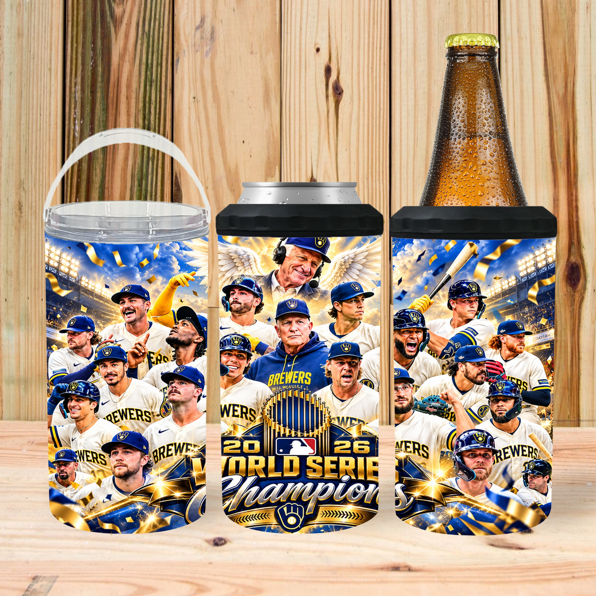 Koozie | World Series Win Brewers 2026 Uecker