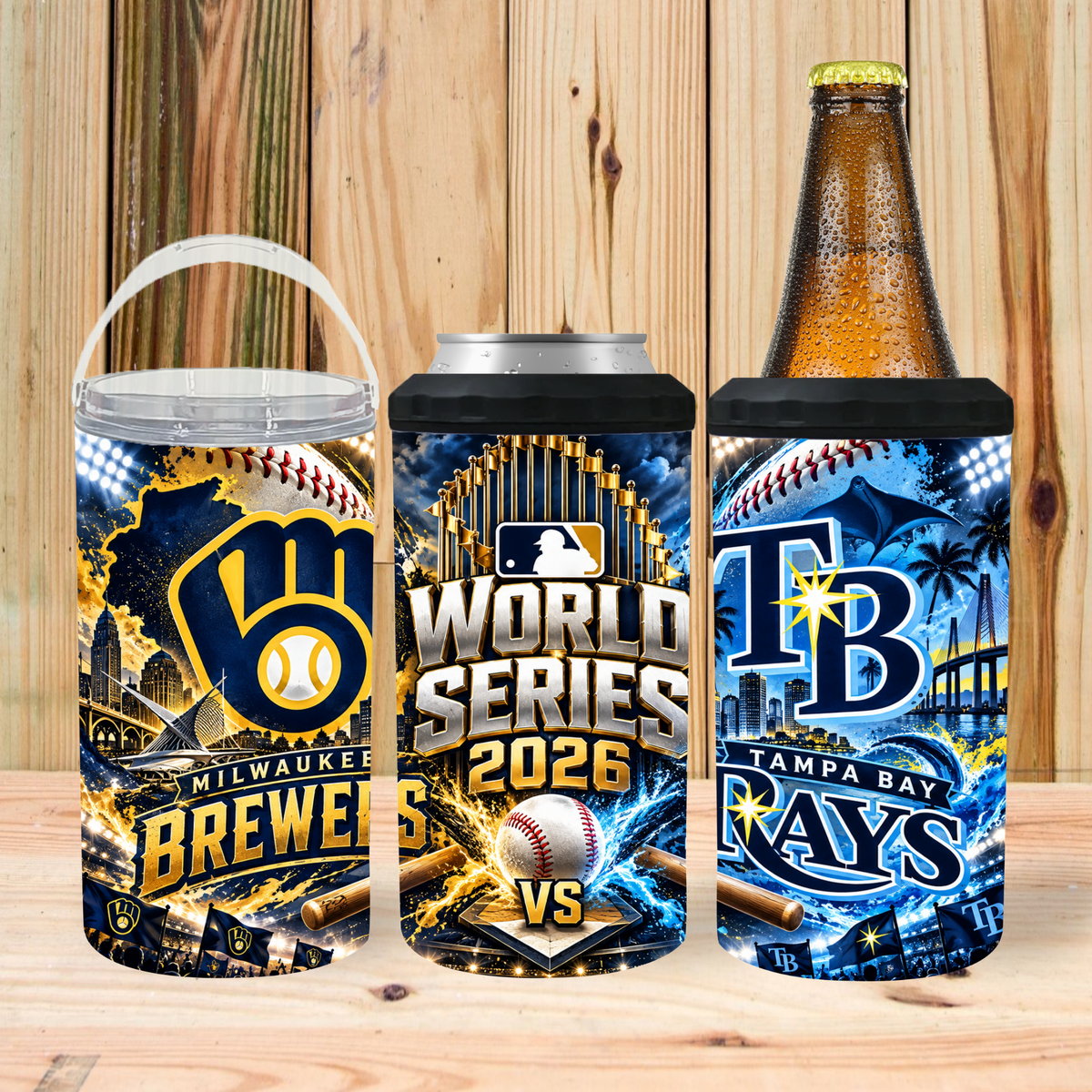 Koozie | World Series Brewers vs Rays