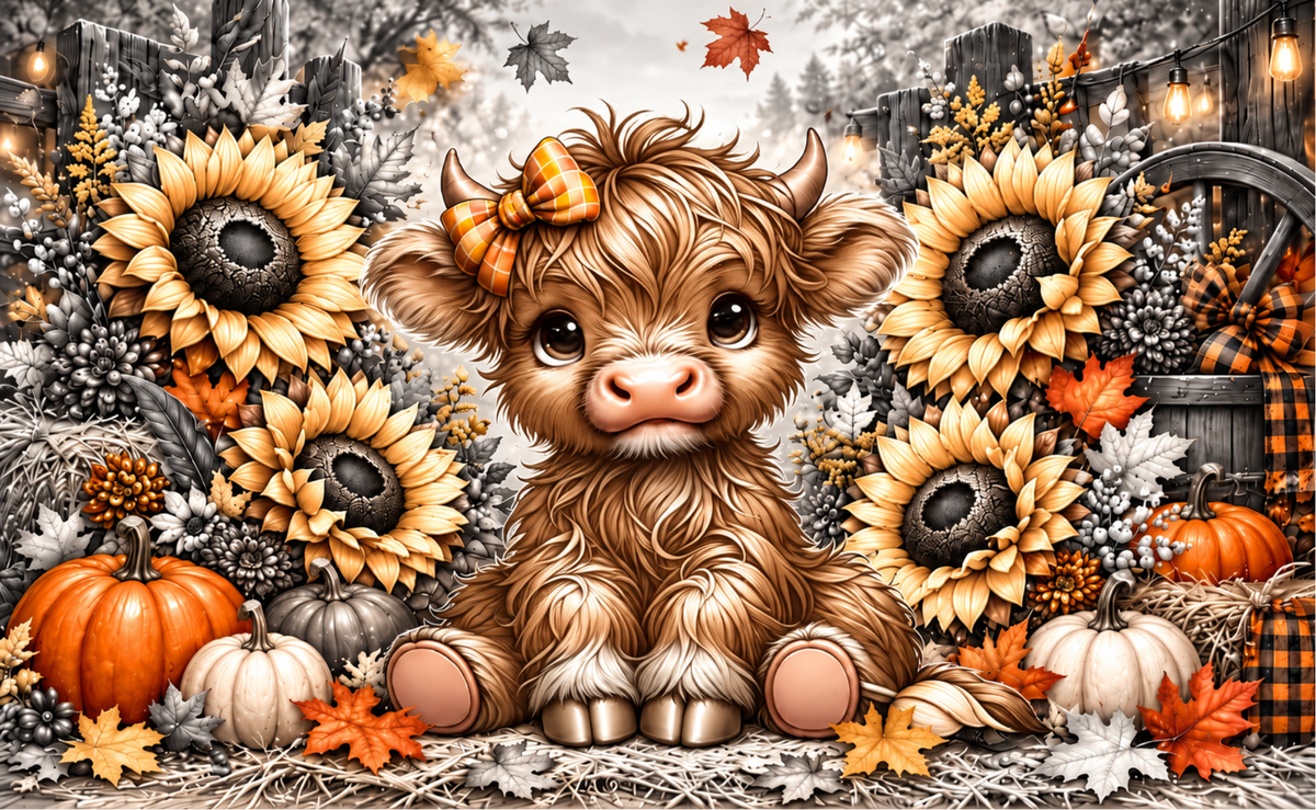 4 in 1 Highland Cows