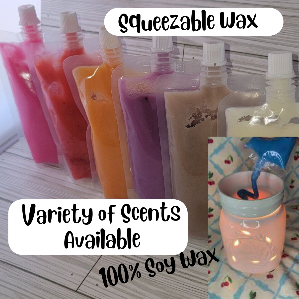 Squeeze Wax Pouches - CLEARANCE - Spell Bound