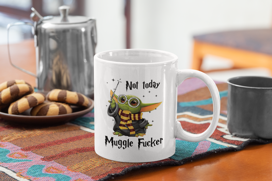 15 oz Coffee Mug - Not Today Baby Yoda