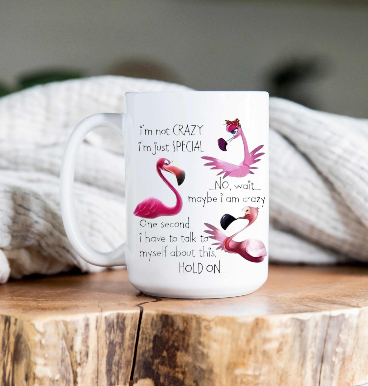 15 oz Coffee Mug -  I'm not Crazy