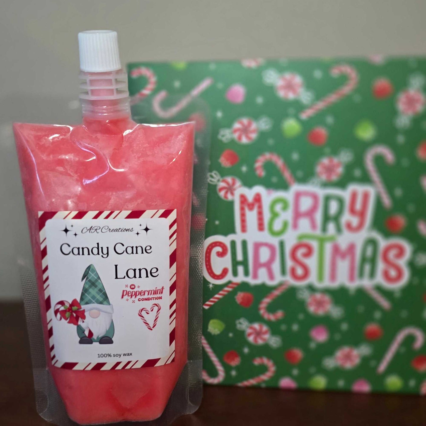 Squeeze Wax Pouches  - FALL SCENT - Candy Cane Lane