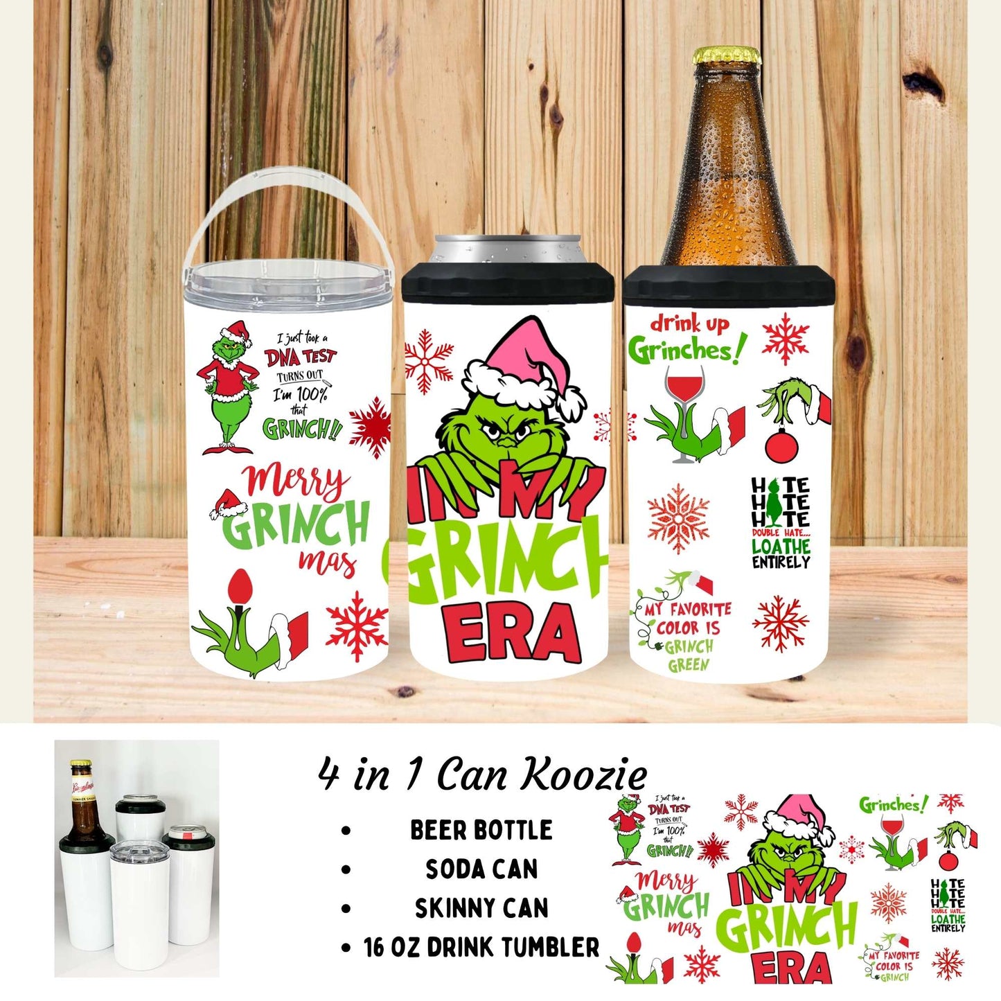 4 in 1 can cooler - GRINCH ERA