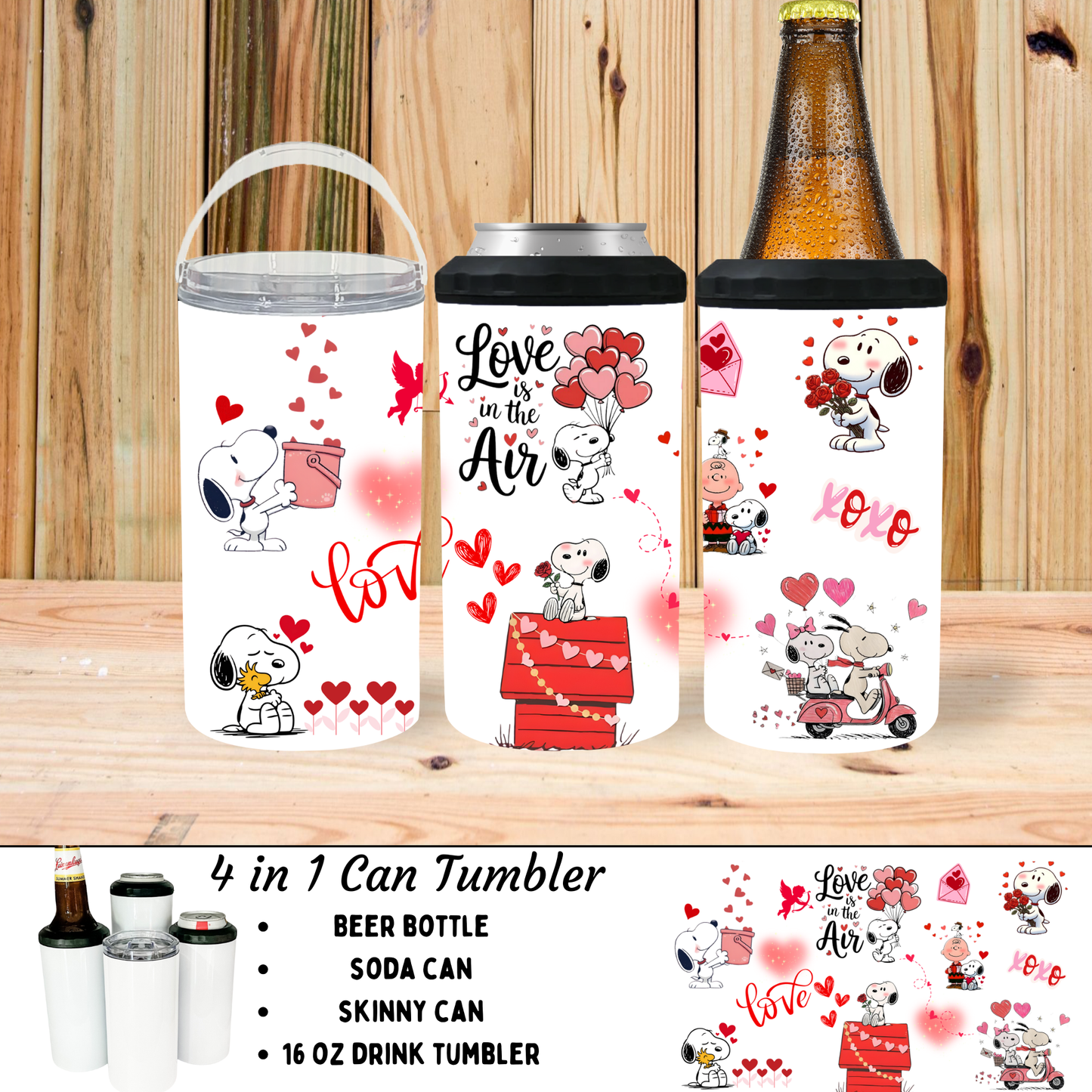 Koozie | Snoopy Valentine's