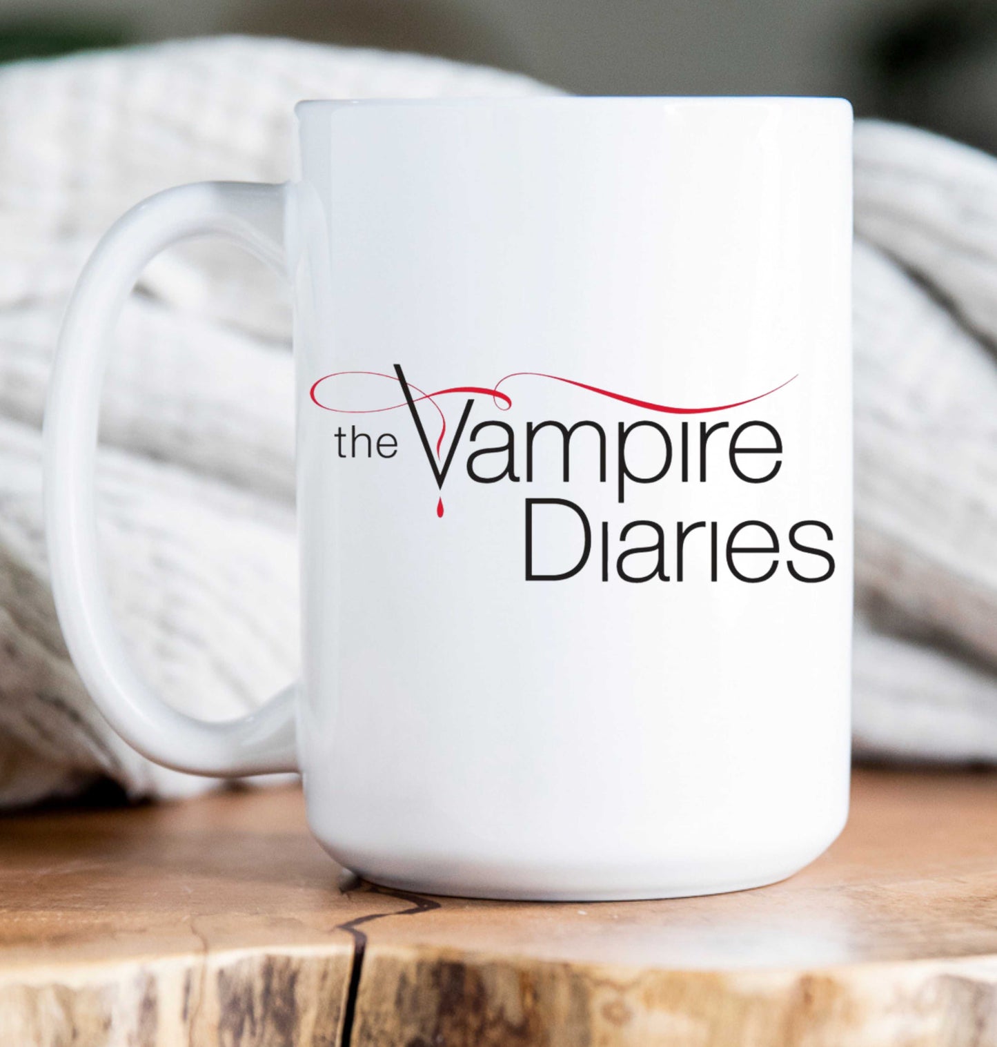 15 oz Coffee Mug -  Vampire Diaries Quotes (variations)