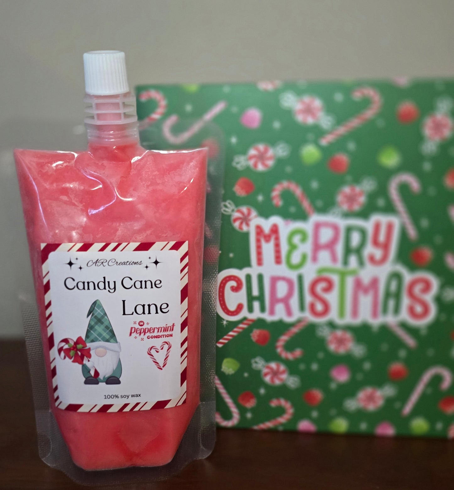 Squeeze Wax Pouches - HOLIDAY SCENT - Candy Cane Lane