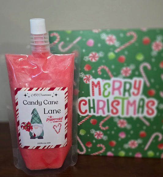 Squeeze Wax Pouches - HOLIDAY SCENT - Candy Cane Lane