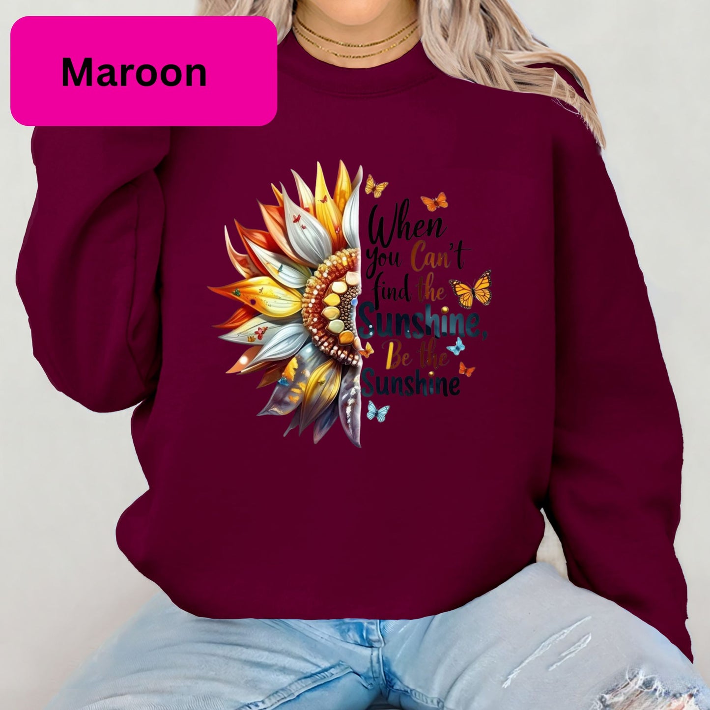 Sunflower 'Be the Sunshine' Crewneck Sweatshirt