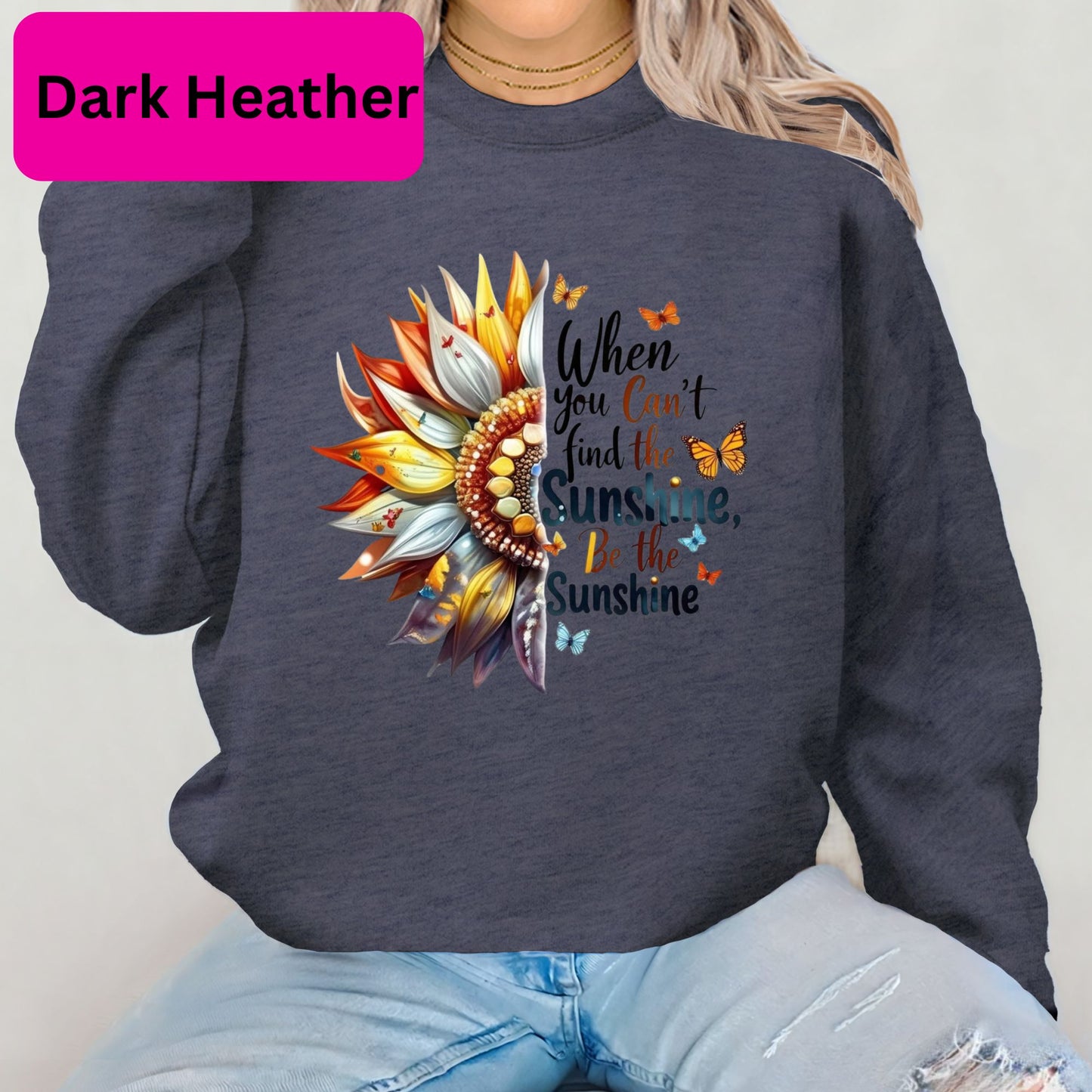 Sunflower 'Be the Sunshine' Crewneck Sweatshirt