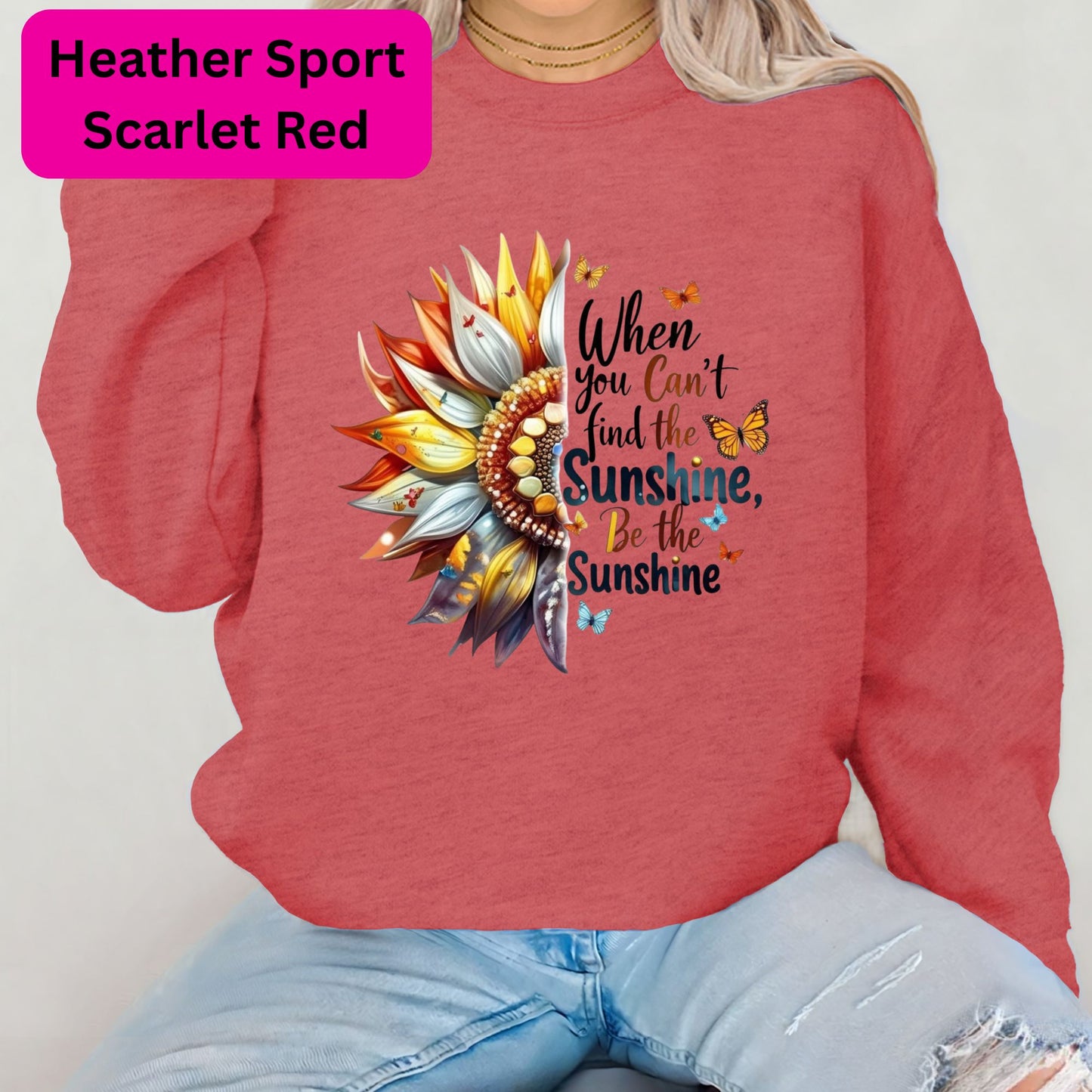 Sunflower 'Be the Sunshine' Crewneck Sweatshirt