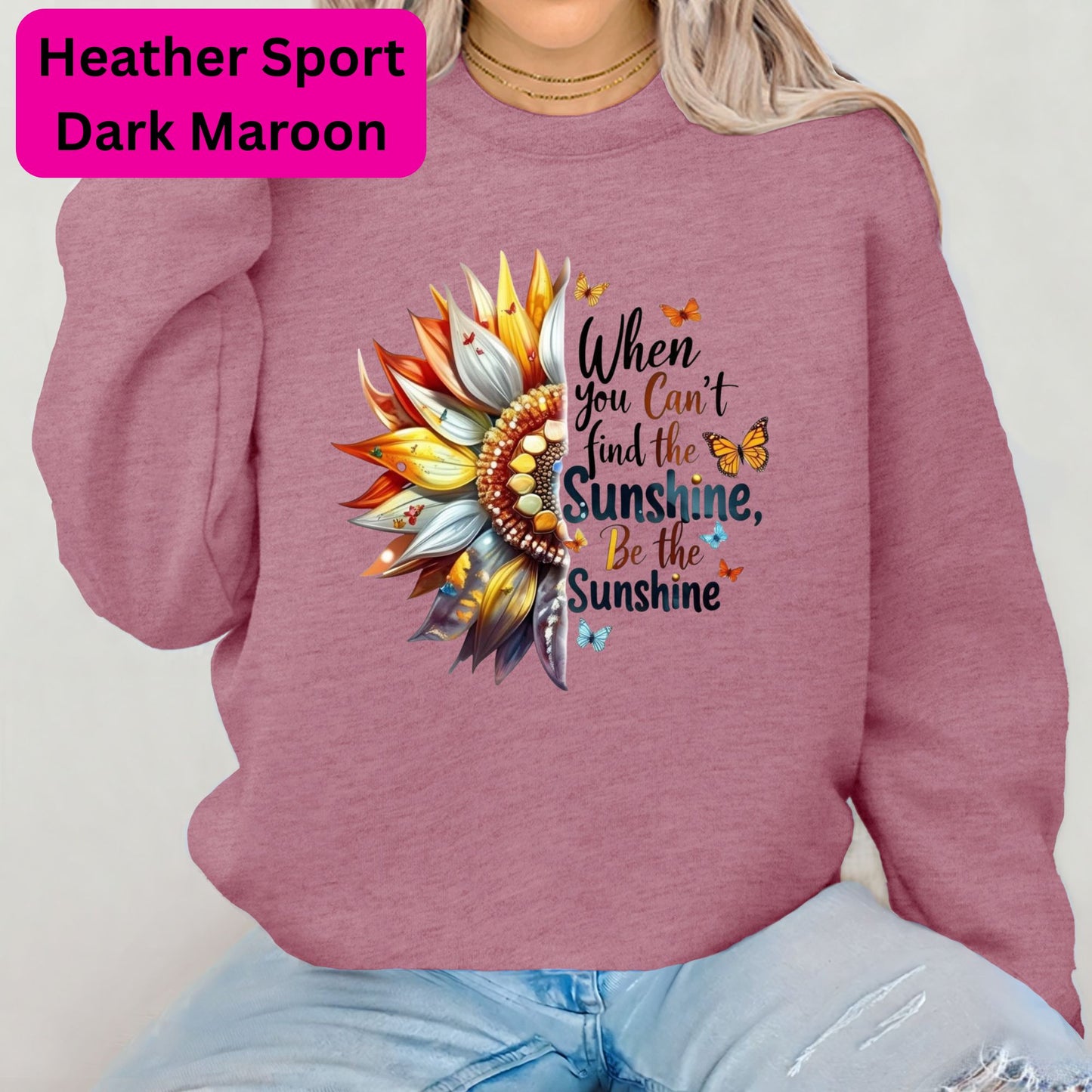 Sunflower 'Be the Sunshine' Crewneck Sweatshirt