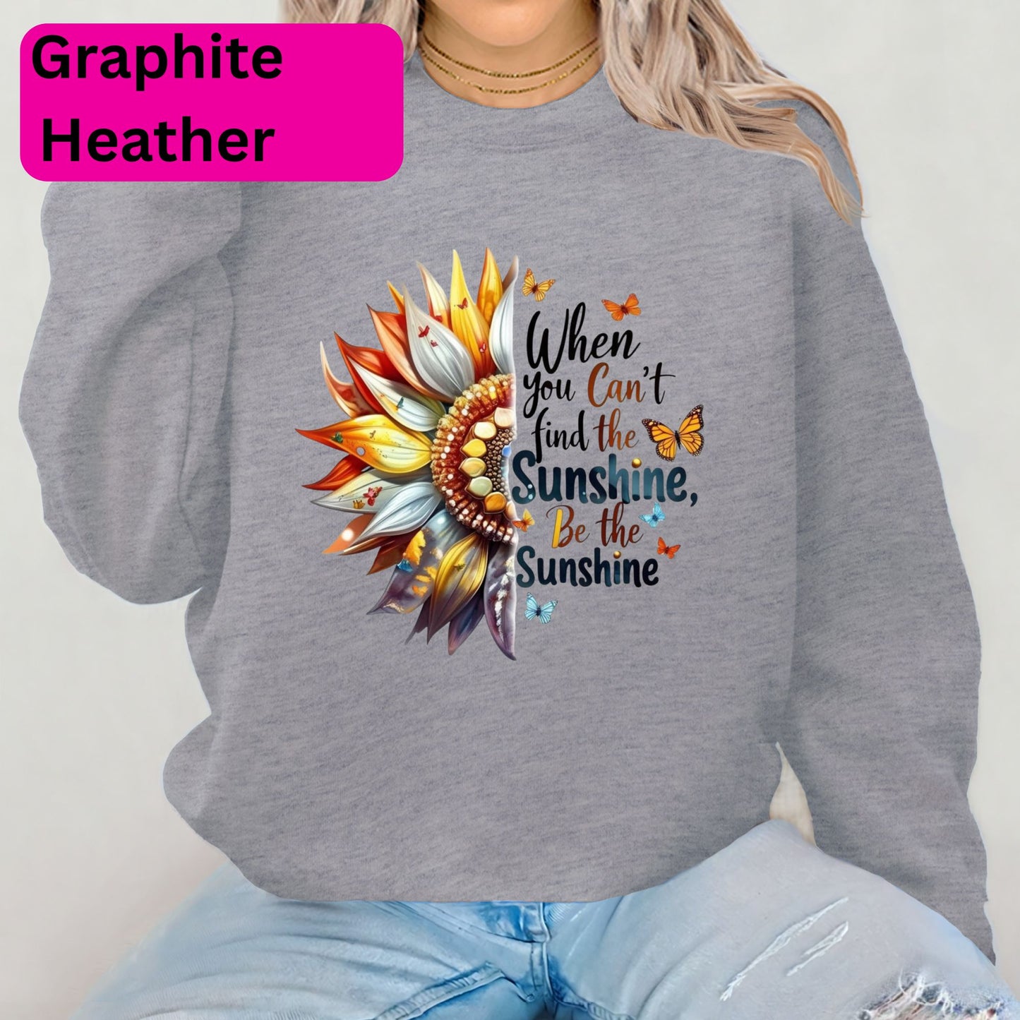 Sunflower 'Be the Sunshine' Crewneck Sweatshirt