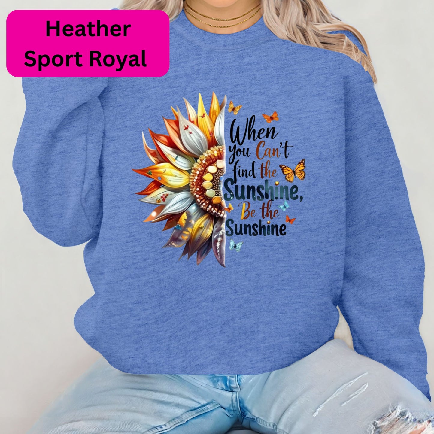 Sunflower 'Be the Sunshine' Crewneck Sweatshirt