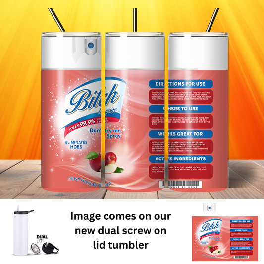 Tumbler | Sarcasm | Bitch Be Gone Red