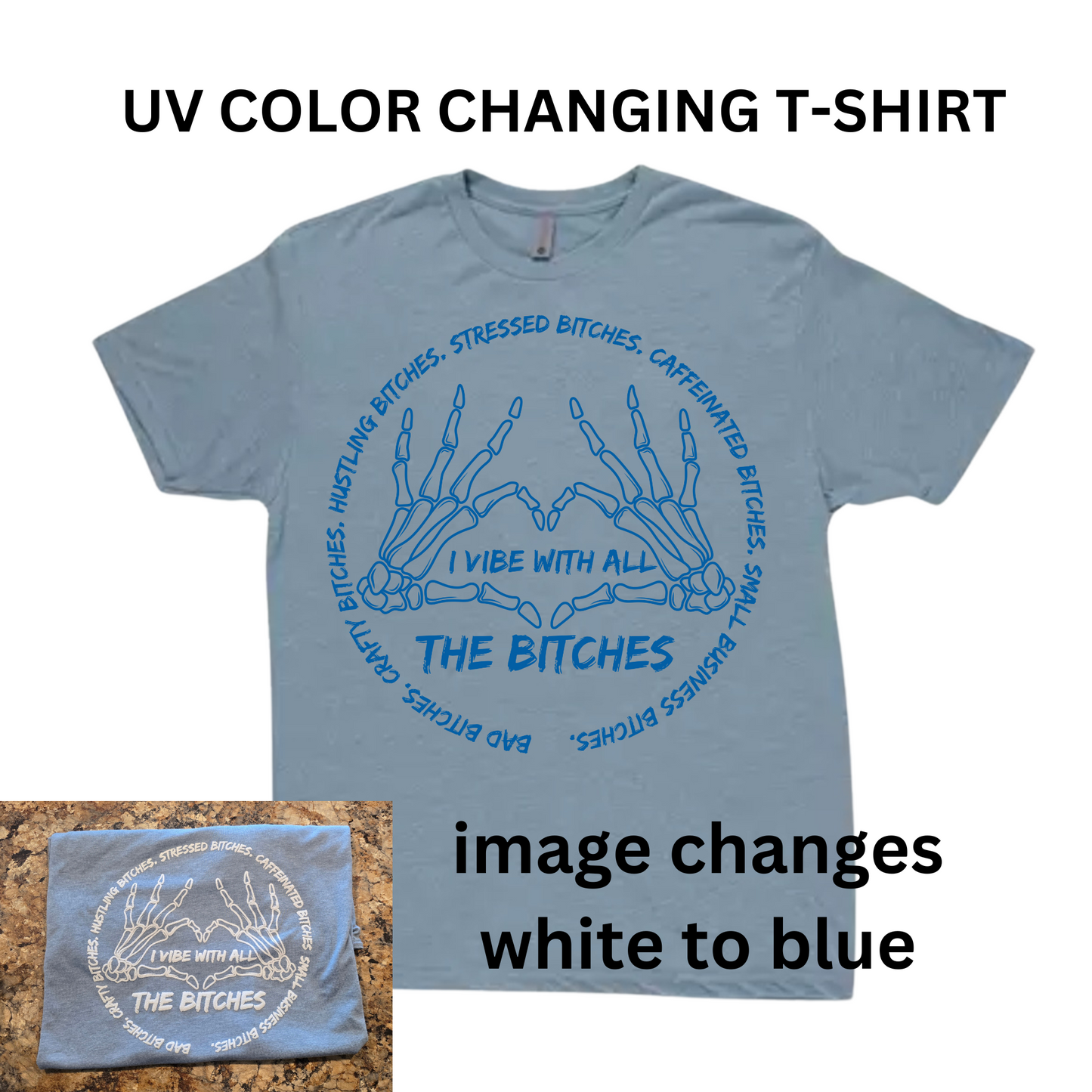 Short Sleeve T-Shirt UV Color Changing Image