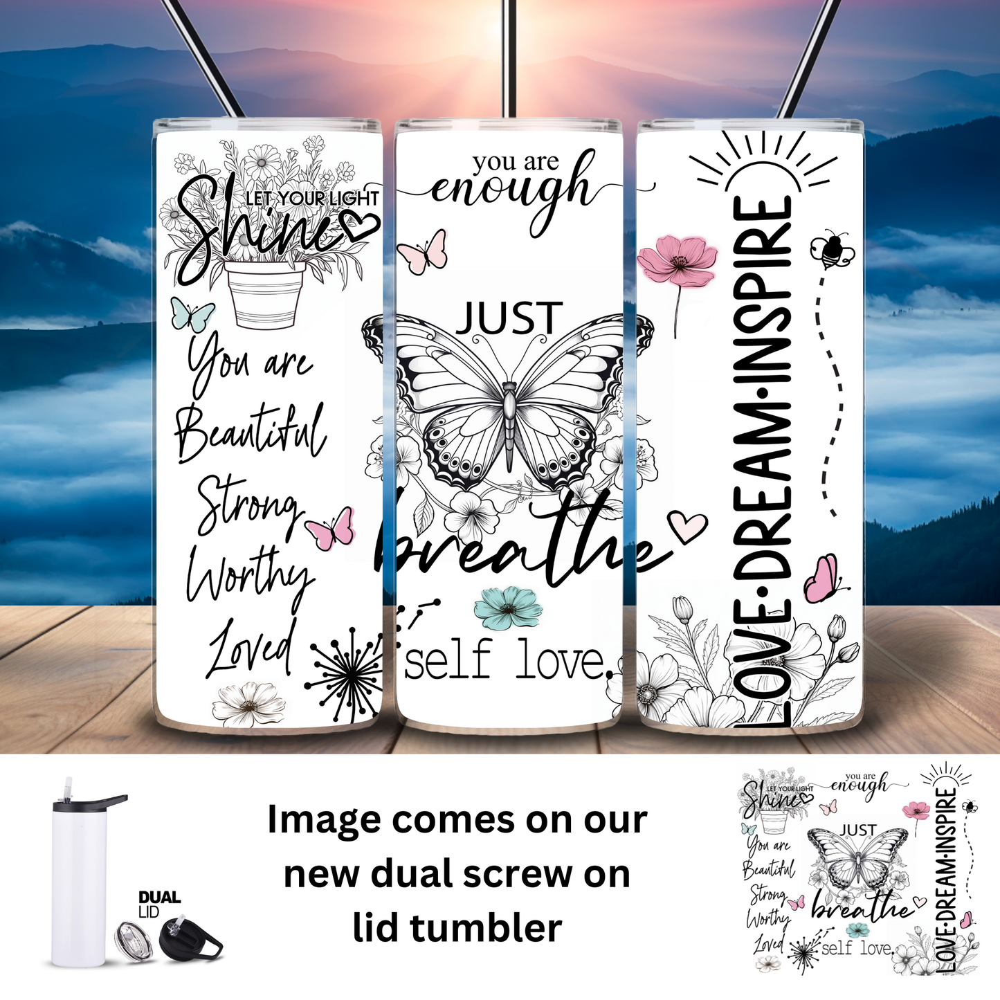 Tumbler | Inspo | Just Breathe