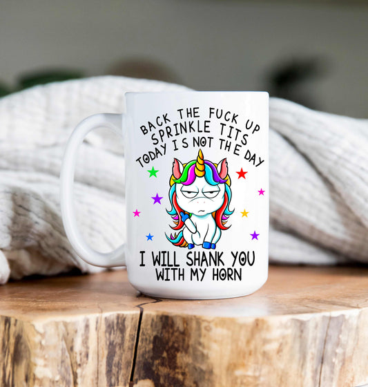 15 oz Coffee Mug - Sprinkle Tits Unicorn