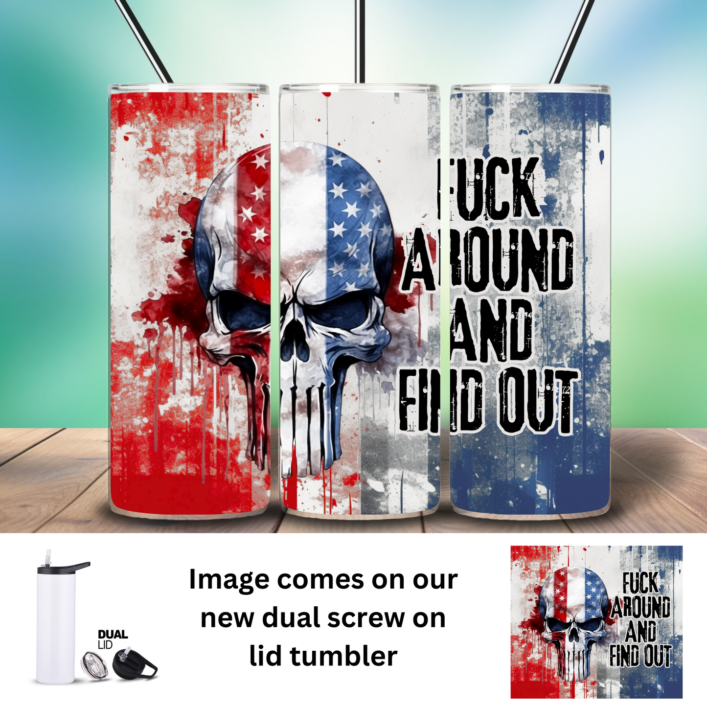 Tumbler | Sarcasm | FAFO Skull