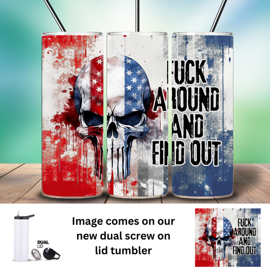 Tumbler | Sarcasm | FAFO Skull