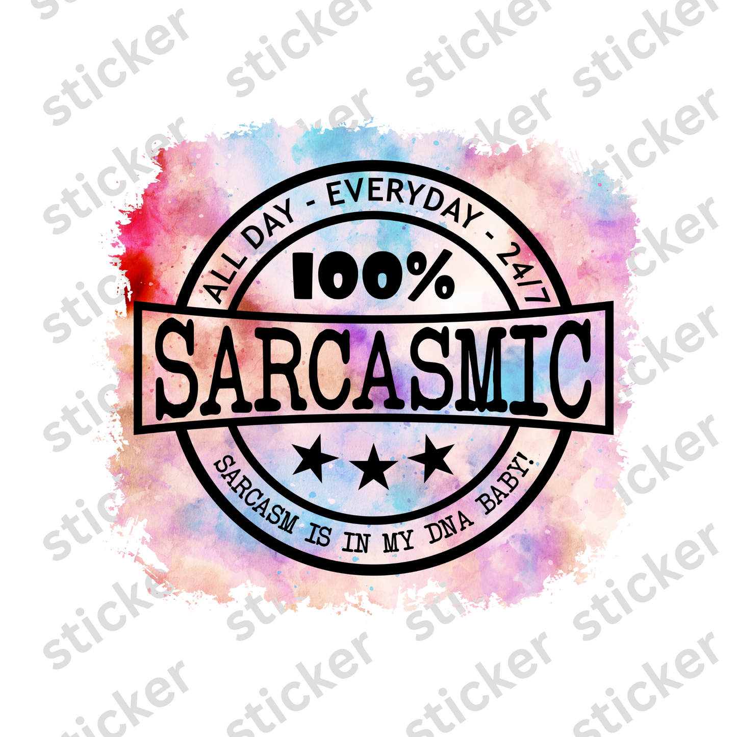 Sarcasmic Vinyl Sticker