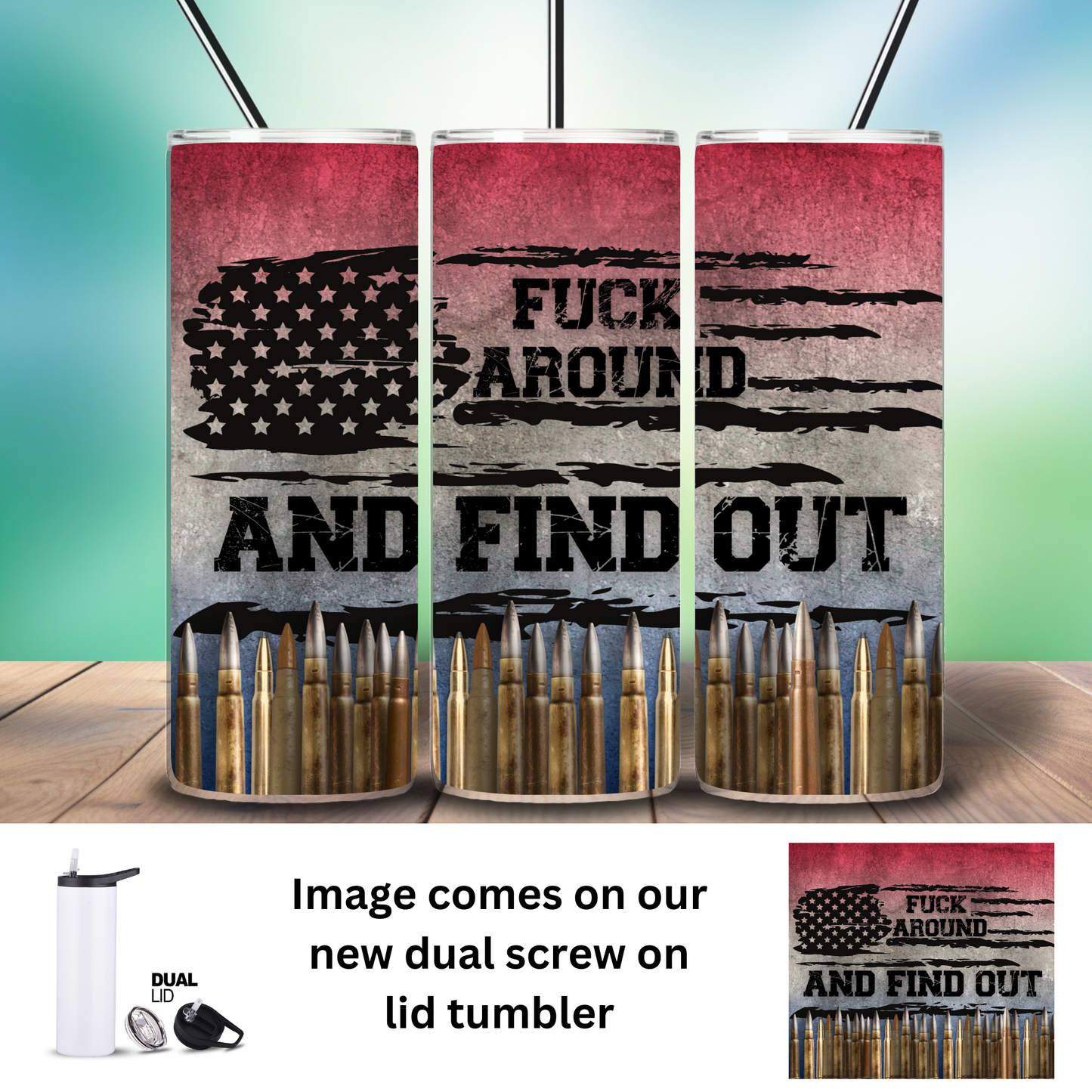 Tumbler | Sarcasm | FAFO Flag