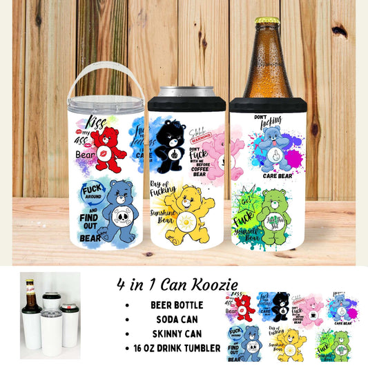 4 in 1 can cooler - SWEAR BEARS