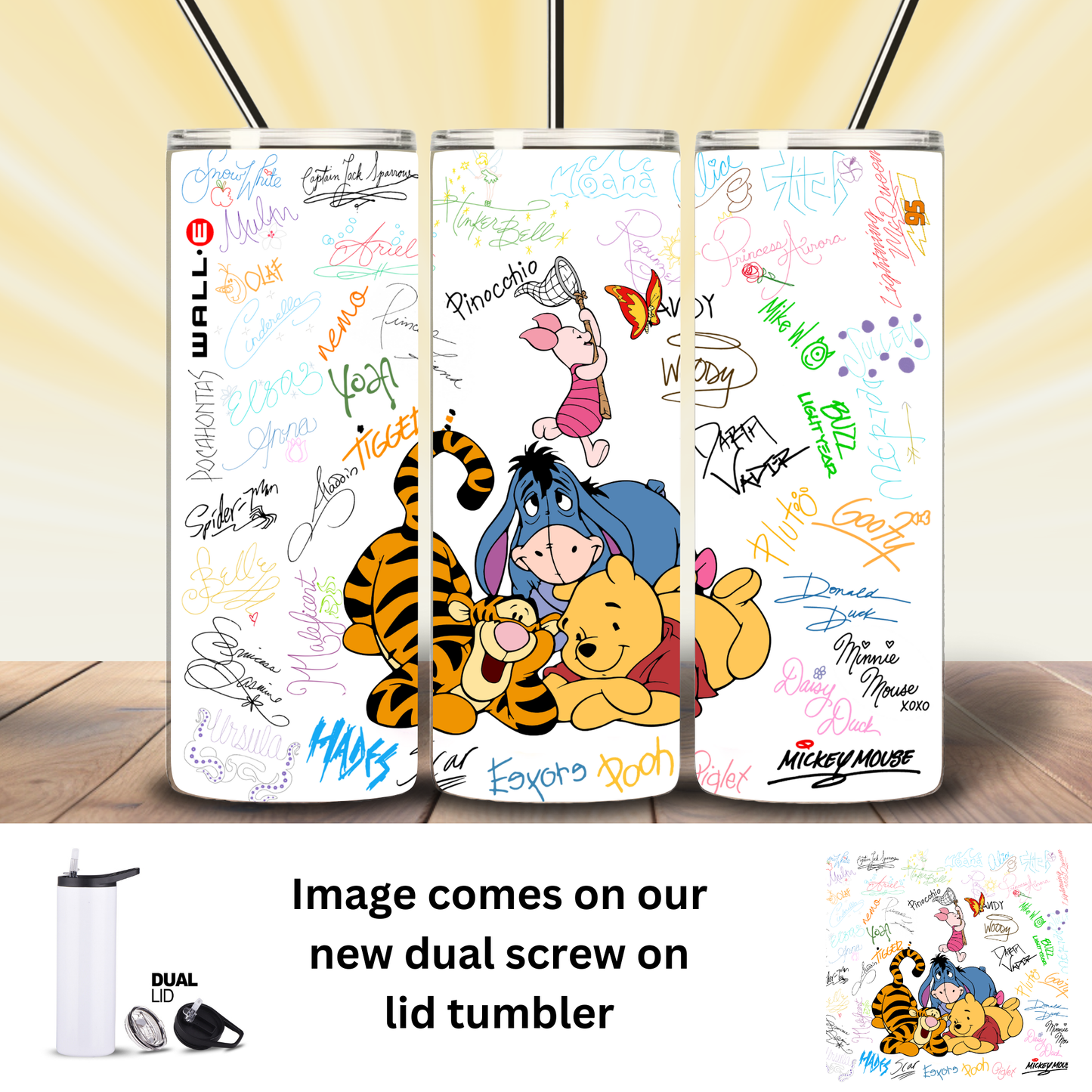 Tumbler | Character | Pooh Friends Names