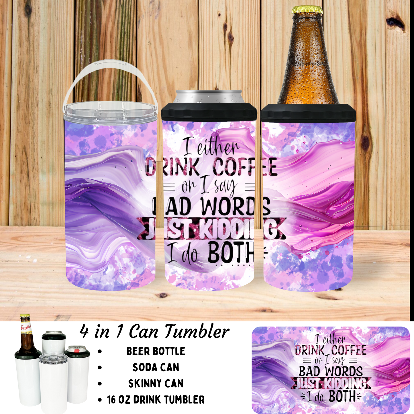 Koozie | Drink or Say Bad Words