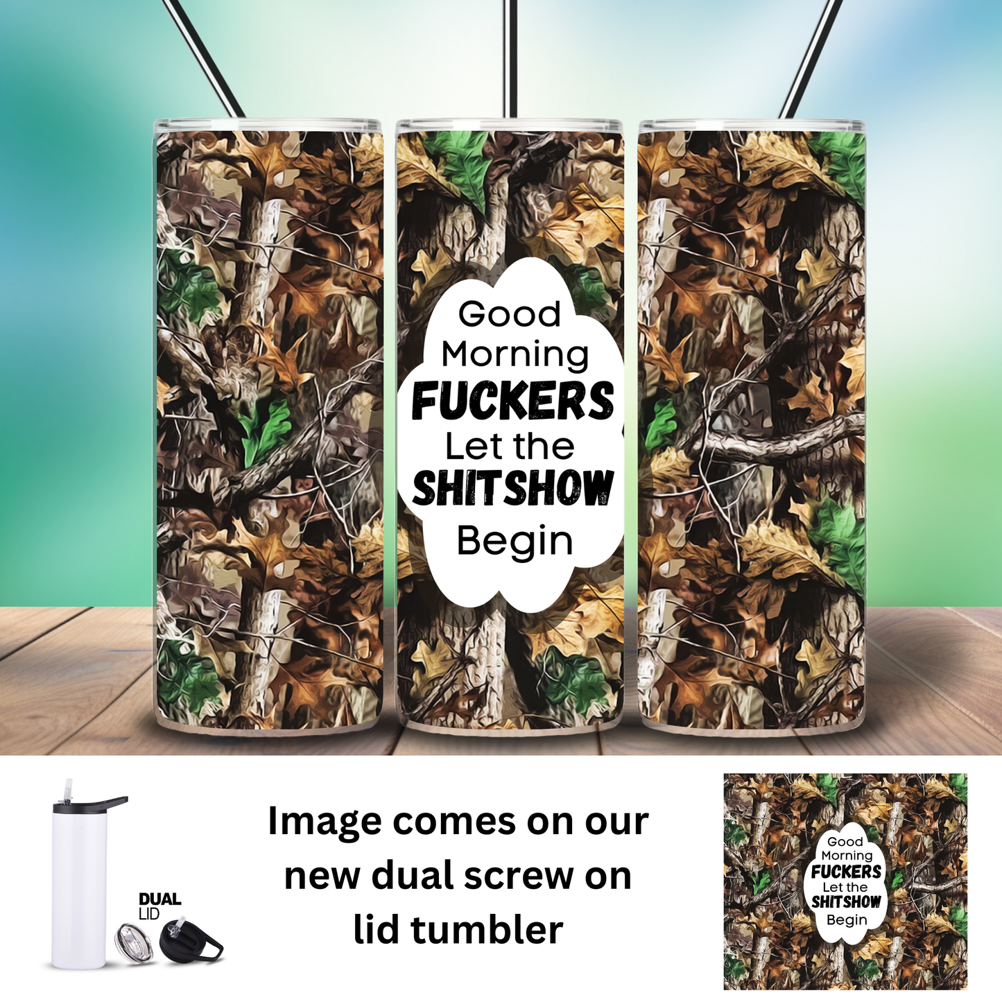 Tumbler | Sarcasm | Shitshow Camo