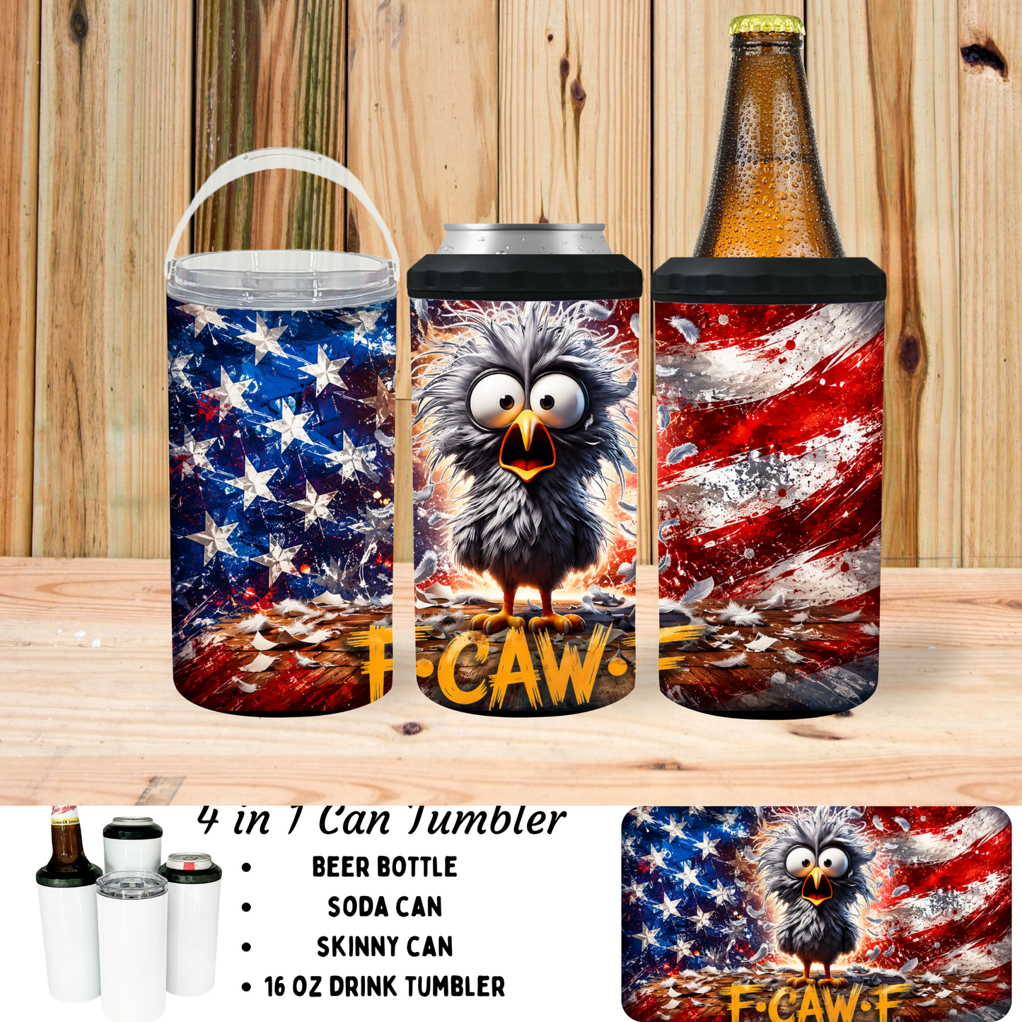 Koozie | F-Caw-F Flag