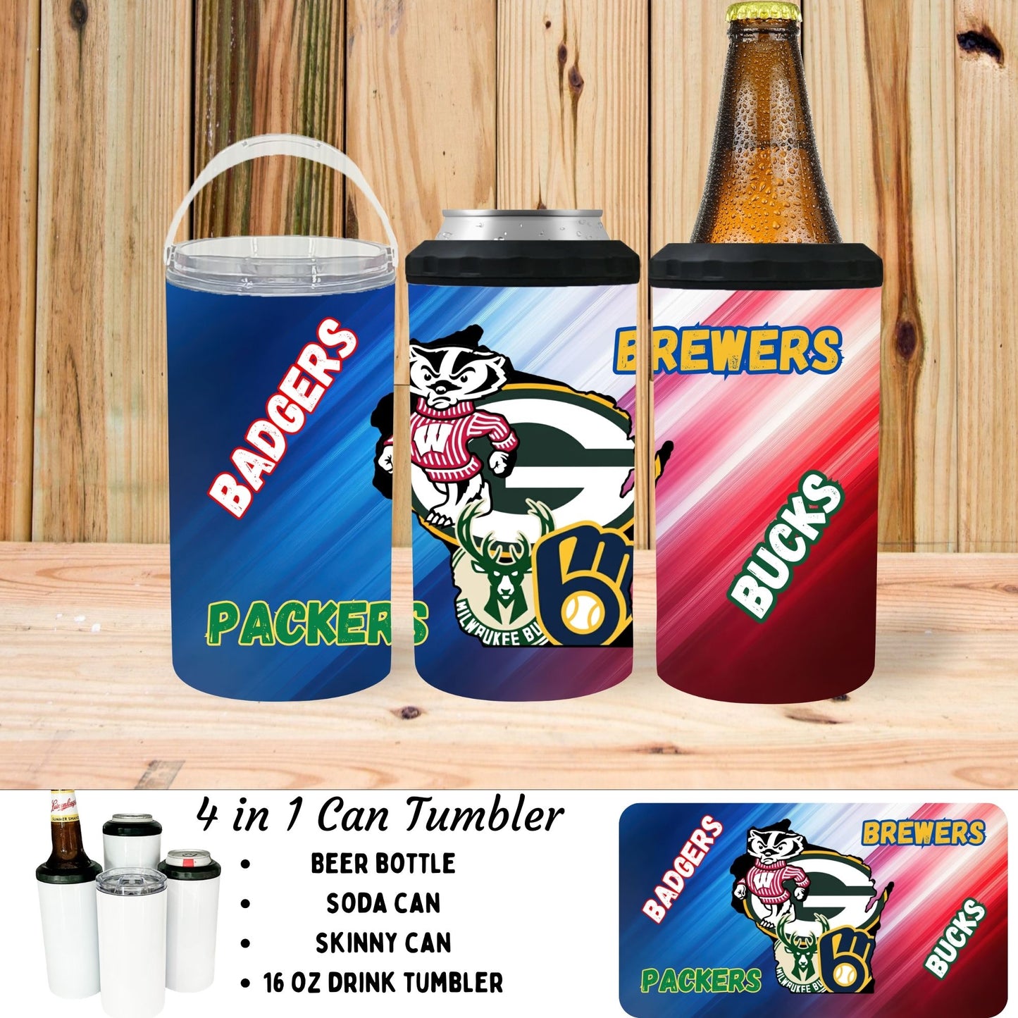Koozie | Teams | Brew Badg Buck Pack
