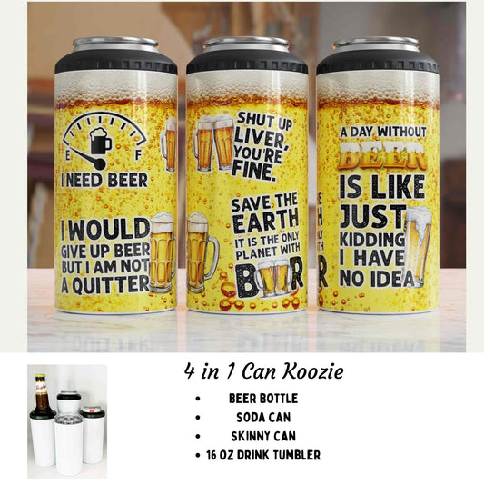 4 in 1 can cooler - Shut up Liver