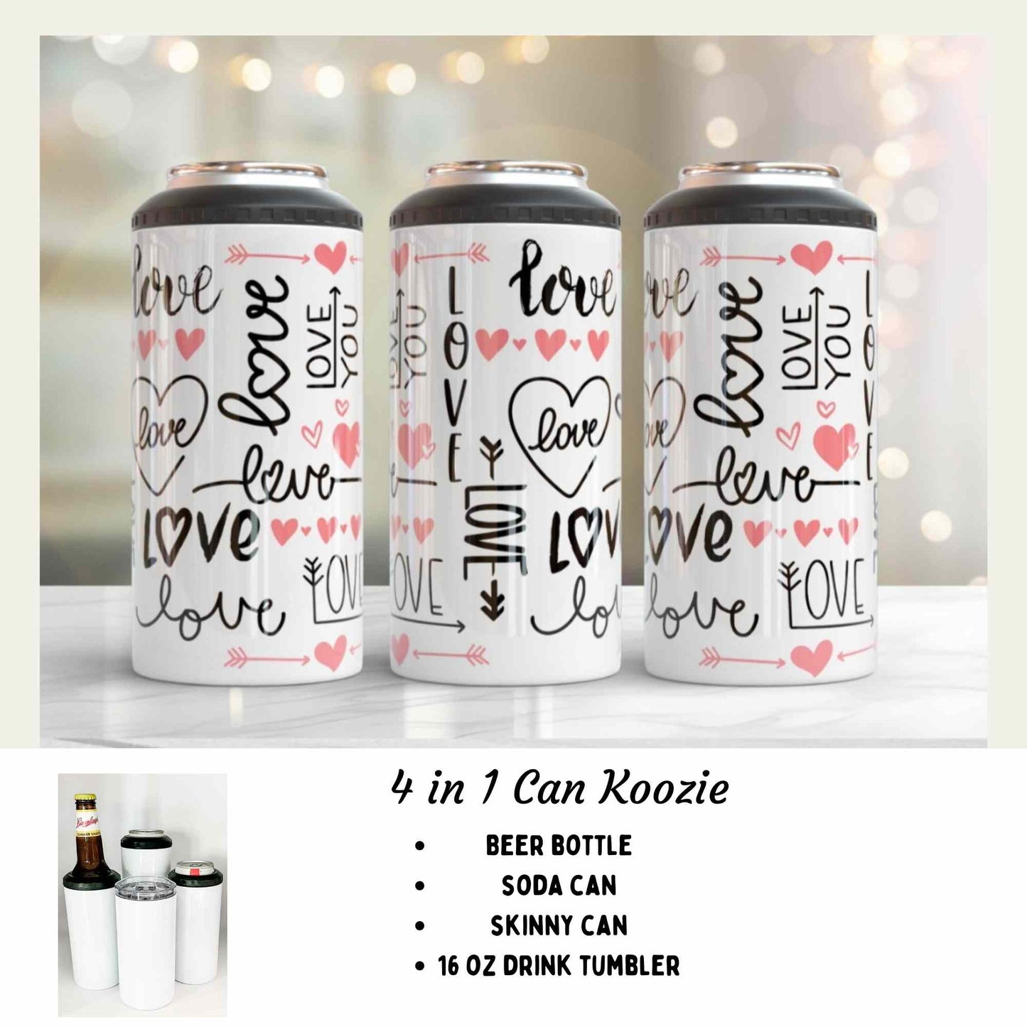 4 in 1 can cooler - Love