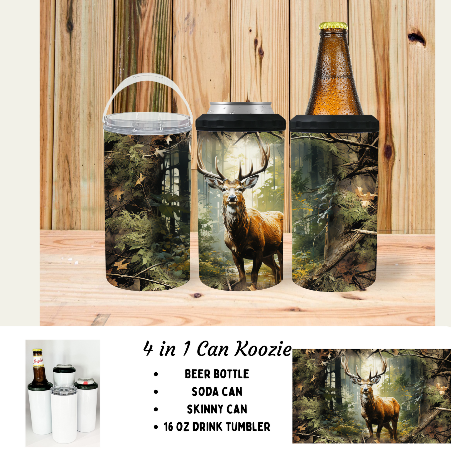 4 in 1 can cooler - Deer