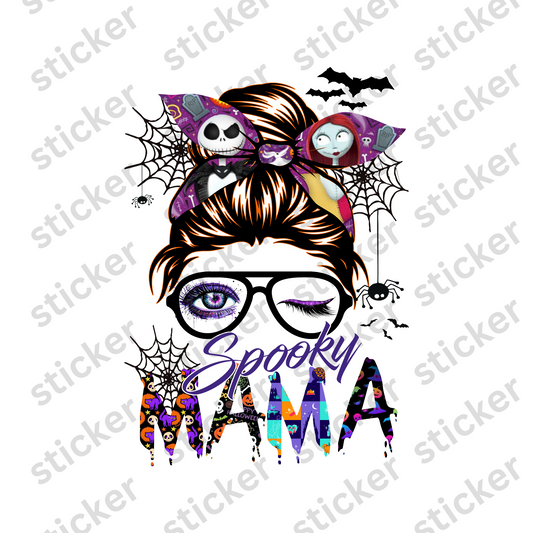 Spooky Mama Vinyl Sticker