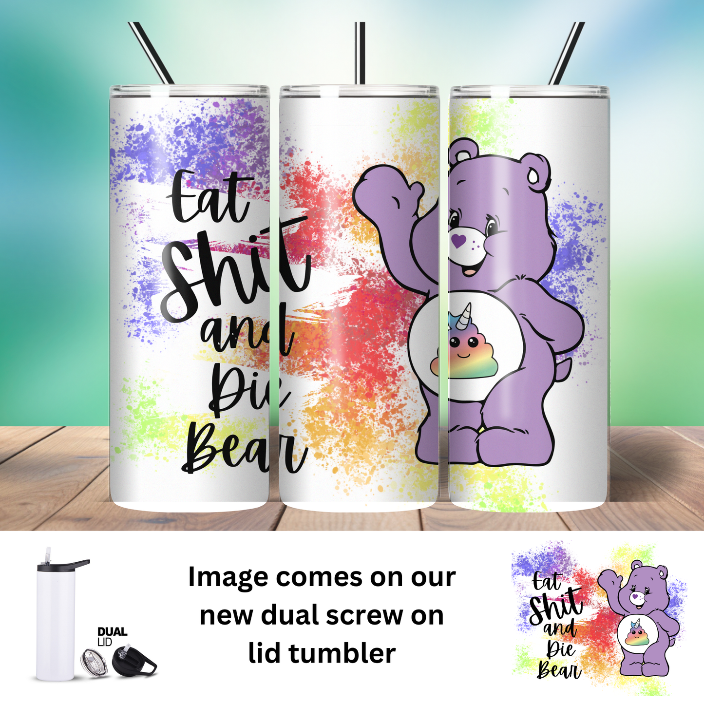 Tumbler | Sarcasm | SwearBear Eat Shit