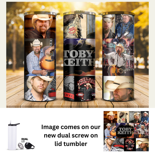 20 oz Tumbler - Celeb - Toby Keith Pics