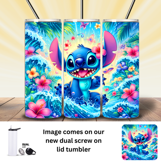 Tumbler | Character | Stitch Waves